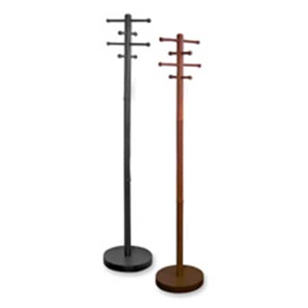 Final Destination Wood Coat Trees- 8 Pegs- 68in. H- Black FI2655474